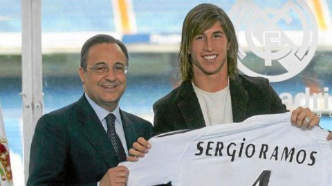 Sergio Ramos arrived in Real in 2005